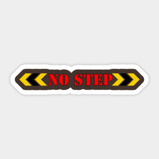 No Step Sticker